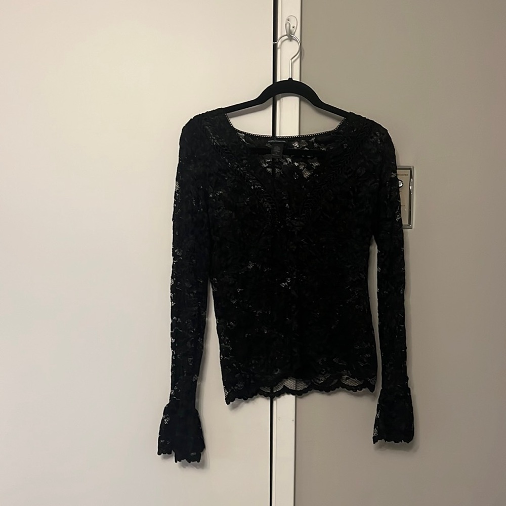 Black lace top